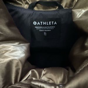 Athleta 2022 Alicia Keyes Collab Gold Puffer Vest